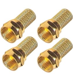 Resim CRESCENT Uydu Anten Gold F Konnektör Rg6 Rg7 Uyumlu 4 Adet 