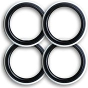 Resim Oto Lastik Yanağı Lüks Siyah Beyaz 14 Jant 4 Adet Yanak 