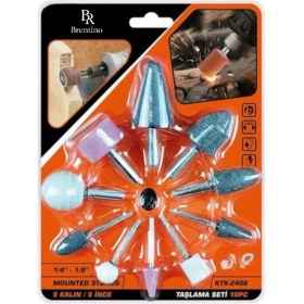 Resim Brentino Kalıpçı Taşlama Seti 5 Kalın 5 Ince 