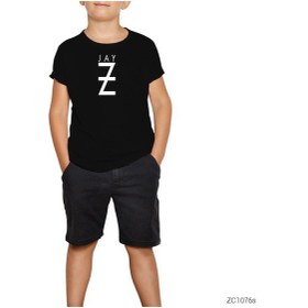 Resim Jay Z Siyah Çocuk Tişört Siyah 