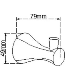 Resim Fause Fase Fause Bornoz Askılık Adonis Krom 