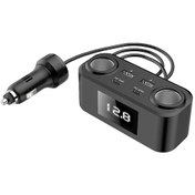 Resim Samdoo 100w Araç Şarj Cihazı - 6 Portlu Hızlı Şarj Usb-a, Type-c, Sigara Çakmağı İle Akıllı Voltaj Göstergeli 