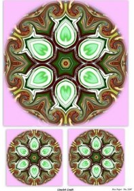 Resim Lineart Pirinç Dekopaj Kağıdı Model - 2287 