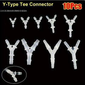 Resim Tongdashop 10 Adet Y Tipi T Bağlantı 9.5mm Dayanıklı Yumuşak Pp/pe Hortum Kelepçesi Akvaryum Pompası 