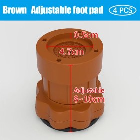 Resim Perfk 4x Sandalye Dayanıklı Önleyici Istiflenebilir Ağır Hizmet 8-9.5 cm (Yurt Dışından) 