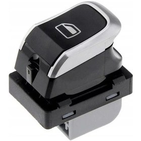 Resim Tekli Cam Düğmesi Krom Audi A6 4H0959855A - 
