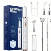 Resim 2025 Yeni Elektrikli Diş Oral Temizlik Seti, LED Işık, Beş Mod Ayarlaması, Çoklu Metal Aksesuarlar, Ağız Temizliği Bakımı, Aile, Anneler Günü/Babalar Günü, Doğum Günü Partisi Hediyeleri için Uygun 