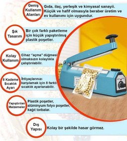 Resim Poşet Yapıştırma Makinası 40 Cm 