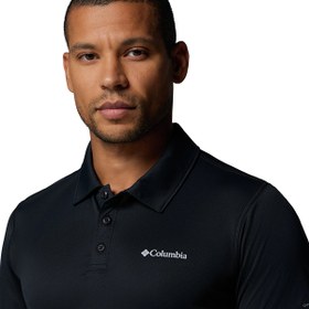 Resim Columbia Zero Rules Light Erkek Siyah Outdoor Polo Yaka T-Shirt AO4872-011 