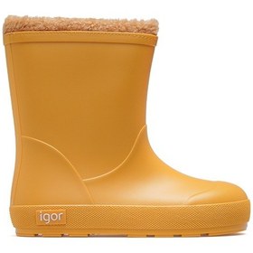Resim İgor Yogi Borreguito Unisex Çocuk Kürklü Su Geçirmez Çizme 25k W10306 Sarı Sarı 