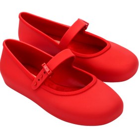 Resim Mini Melissa Soft Ballerina Kırmızı Kız Çocuk Babet Ayakkabı | 31-35 Numara | İkonik Kokulu - 35 