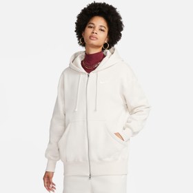 Resim Nike Sportswear Phoenix Fleece Kadın Krem Eşofman Üstü 