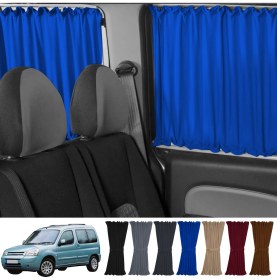 Resim Oto Pandami Citroen Berlingo 1.nesil 1996-2009 Uyumlu Mavi Raylı Oto Perde Takımı 