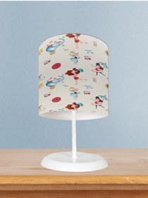 Resim Mekta Home Bebek Ve Çocuk Odası Renkli Sirk Desenli Abajur 