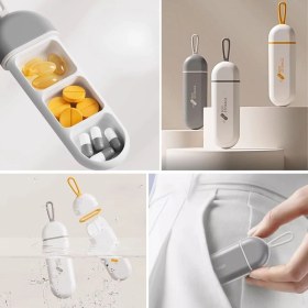 Resim 3 Bölmeli Taşınabilir Seyahat Tipi Hap Saklama Kutusu Ilaç Saklama Kutusu 