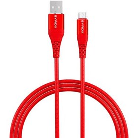 Resim Syrox C89 2.0A 1 M Metal Başlıklı USB-A - Micro USB Şarj ve Data Kablosu - Kırmızı 