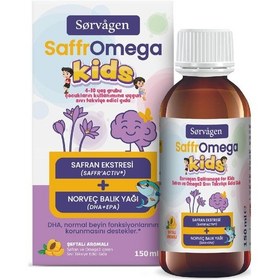 Resim Sorvagen Saffromega Kids Safran Ve Omega3 -150 Ml 