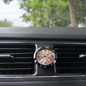 Resim 1 adet Arabalar için Parlak Dekoratif Saat, Mini Kuvars Analog Gösterge Paneli Saati, Araba Dekorasyonu için Özel Olarak Tasarlanmış, Yüksek Son Mini Araba Saati, Ev ve Ofislerde Zaman Tutulması Gereken Yerler için Uygundur. 