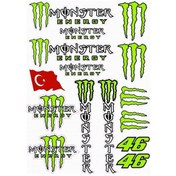 Resim Monster Energy Sticker A4 Boy 