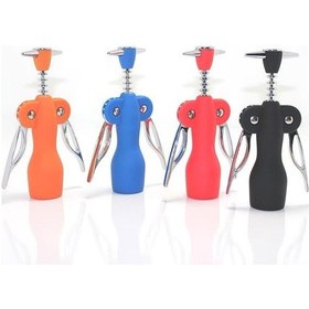 Resim Paslanmaz Çelik Tirbuşon Açacak Şarap Açacağı Çok Renkli 