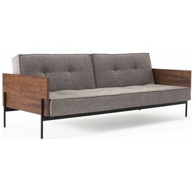 Resim Koltukstilim 87 Kumaş Üçlü Bekleme Koltuğu Kahverengi 