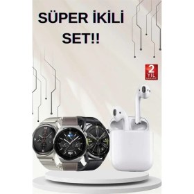 Resim SHN Akıllı Saat ve Kulaklık Seti Dokunmatik Ekran 5.0 Bluetooth Bağlantılı Sesli Görüşme 