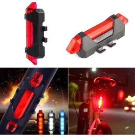 Resim Tuğra Ticaret Şarjlı Bisiklet Arka Stop Işığı LED Aydınlatma 