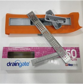 Resim Mesateknik Mesa Teknik Ø50 Draingate 9300-50i Duş Kanalı Yer Süzgeci Izolasyonlu Paslanmaz Yandan Çıkışlı 50 Cm 