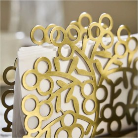 Resim IKEA Vınterfınt Peçetelik, Altın Rengi Kağıt Peçetelik 