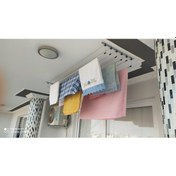 Resim Yıldız Silver 7 Sıralı 125 Cm Boyunda Asansörlü Çamaşır Kurutucu Gümüş 