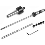 Resim Praise6 5 Burçlu Kalem Mil Takımı, 7 mm Matkap Ucu ve Mil Koruyucu, Mt2 Ahşap Işçiliği Için (Yurt Dışından) 