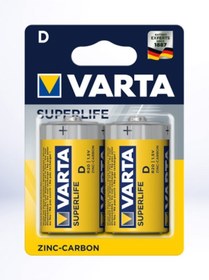 Resim Varta 2020 Superlife R20 Büyük Boy D Pil 2'li 