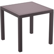 Resim Siesta Rattan Orlando Kare Masa Balkon Bahçe Mobilyası 80x80cm 