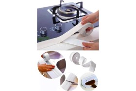 Resim Banyo Küvet Mutfak Lavabo Beyaz Su Sızdırmaz Bant Su Geçirmez Kenar Bandı Tamir Bandı (3.2 Metre ) 
