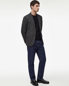 Resim Koton Slim Fit Viskon Karışımlı Düğmeli Kapaklı Cepli Mono Yaka Blazer Ceket Antrasit 6sam50001hk Antrasit 