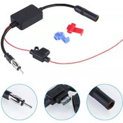 Resim Kosona Siyah Fm Radyo Sinyal Amplifikatörü - 12v Araç Anteni, 12-13db Kazanç, 10-15v Giriş, Plastik Malzeme, Fm-ant208 