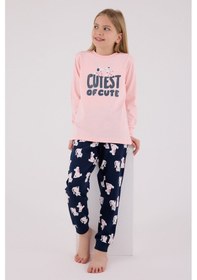 Resim Rolypoly Kız Çocuk Pembe Pijama Takımı 5274-48710 Pembe 