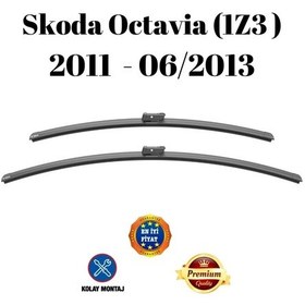 Resim Skoda Octavia 1z3 2011 2012 2013 Uyumlu Ön Cam Silecek Süpürgesi Takımı 600/400mm Silbak Sb2419a 