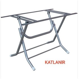 Resim Ozdoganlaravm Ahşap-Werzalit 70x120 Dikdörtgen Uyumlu Katlanabilir Masa Ayak 