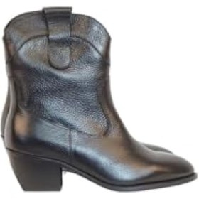 Resim The Moirai Hakiki Deri Kısa Topuklu Kovboy Botu-1 