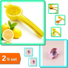 Resim Hereveoyuncak Pratik Limon Sıkacağı + 3'lü Huni Seti - Mutfak Ürünleri GHI789 