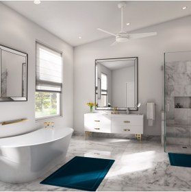 Resim Hunter Fan Trimaran Taze Beyaz - 132 Cm. Uzaktan Kumandalı Dış Mekan Tavan Vantilatörü 