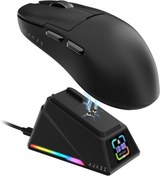Resim Coverzone Ajazz AJ159 Apex 42000 DPI Manyetik Şarj İstasyonu-TFT Ekranlı Mouse-PAW 3950 Sensör-8K Dongle 
