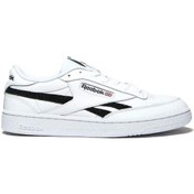 Resim Reebok Club C Revenge 100032883 Erkek Sneaker Ayakkabı Beyaz Siyah 40-45 Beyaz - Siyah 