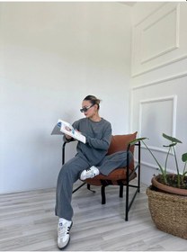 Resim Kadın Dokuma Eşofman Takımı Antrasit Antrasit 