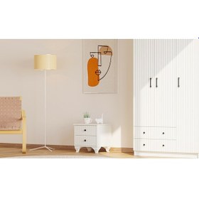 Resim Rabi Mobilya İrem Country 2 Çekmeceli Komodin 