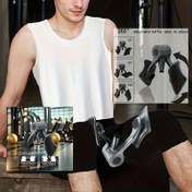 Resim Erkekler ve kadınlar artık rahat uyluk ve pelvik taban kasları yok. Pelvik taban kaslarını güçlendirme ve uyluk sıkılaştırma makineleri için 360° döner antrenör kullanarak evde bacak ve kol egzersizleri 