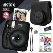 Resim Instax mini 11 Siyah Fotoğraf Makinesi ve Hediye Seti 3 Instax