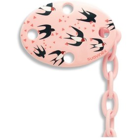 Resim Suavinex Total Look Oval Emzik Zinciri - Pembe - Swallows 