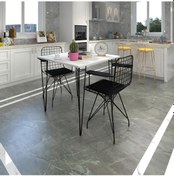 Resim Knsz Masa Sandalye Takımı Hem75mazlum Byzsyh 060 060 Klç 2 Sandalye Syhsyh Kolçaklı 